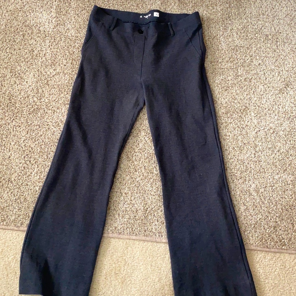 Betabrand charcoal gray dress pants